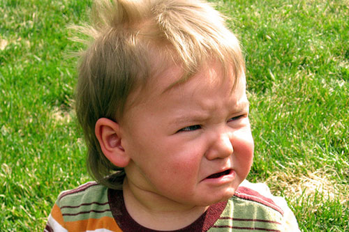 Ni√±o enfadado